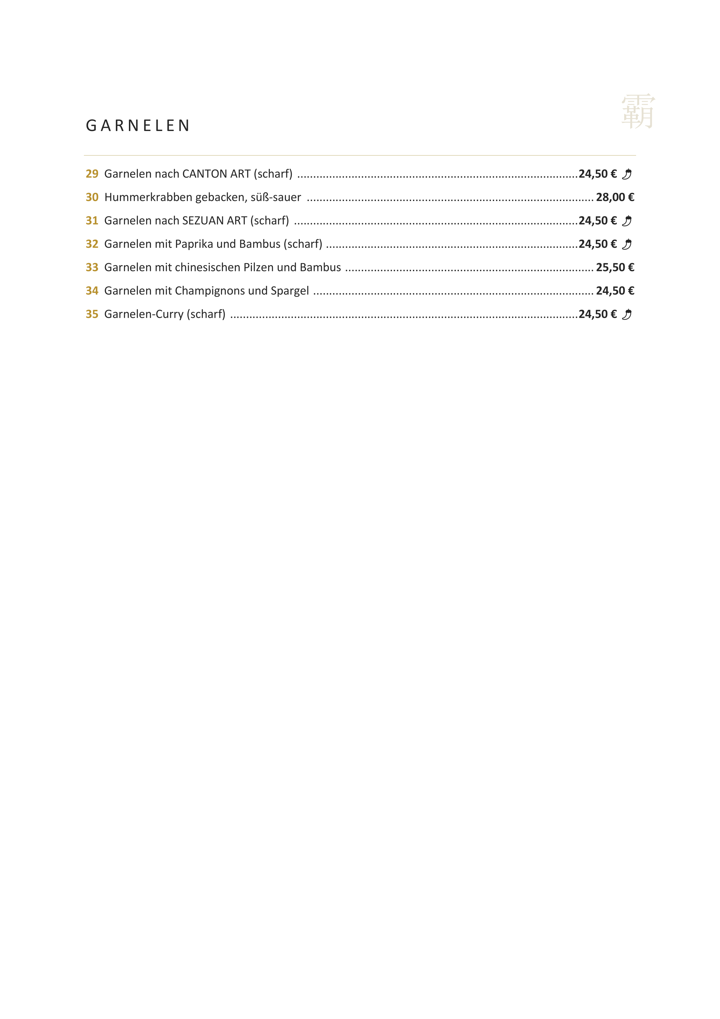 Canton Speisekarte – Seite 9